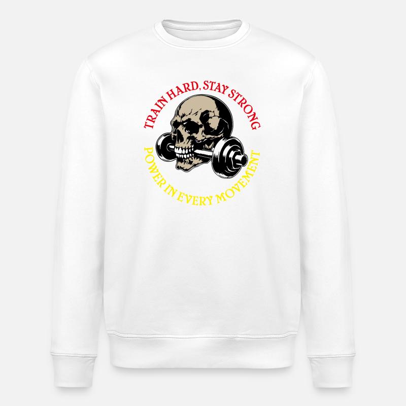 StayStrong - Stanley/Stella Unisex Bio-Sweatshirt ROLLER - Weiß