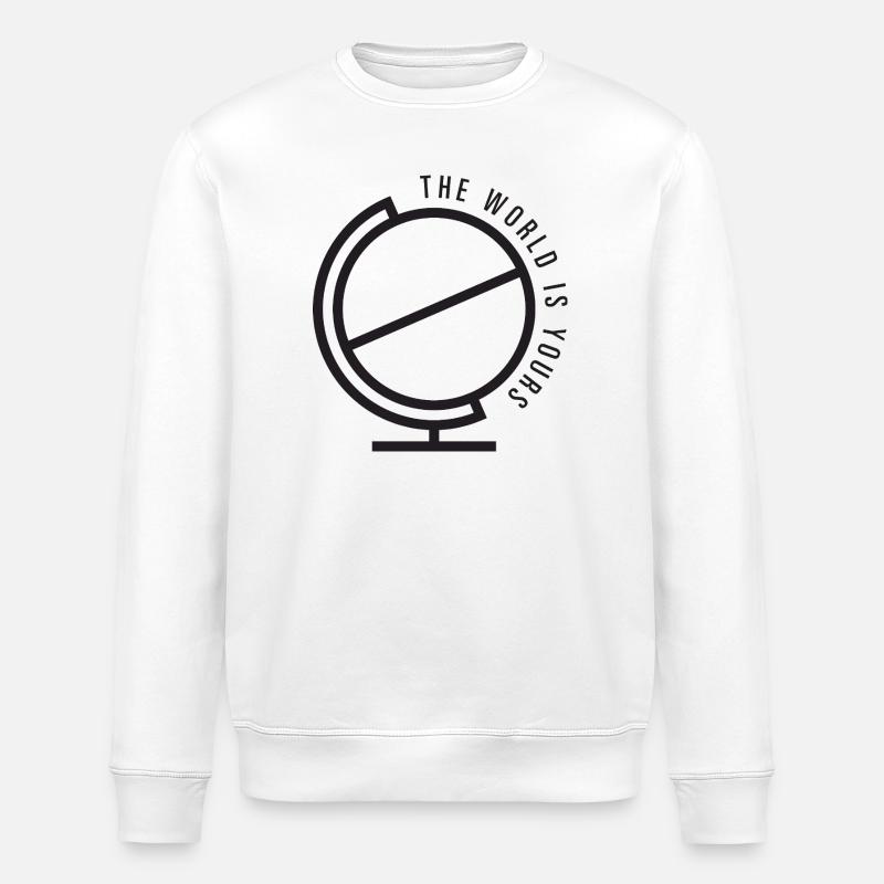 Die Welt gehört dir - Stanley/Stella Unisex Bio-Sweatshirt ROLLER - Weiß
