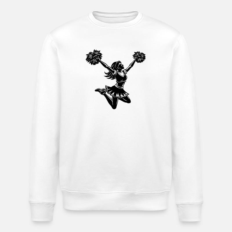 Cheerleader-Cheerleader-Cheer-Jumping - Stanley/Stella Unisex Bio-Sweatshirt ROLLER - Weiß