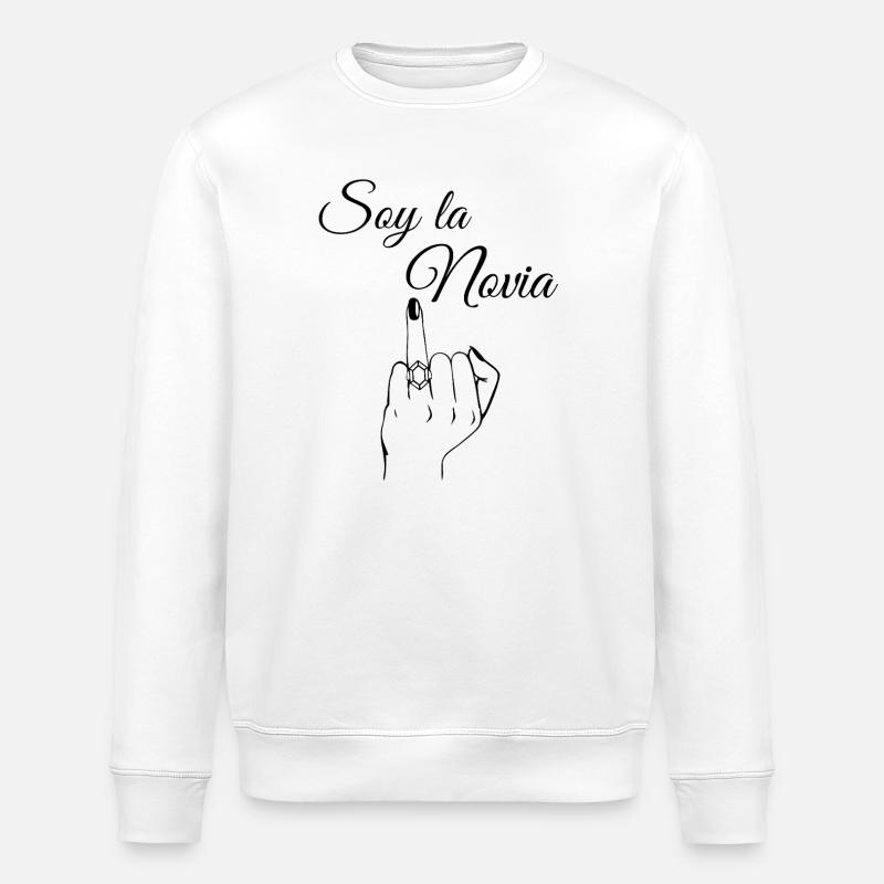 Ich bin die Abschiedsbraut - Stanley/Stella Unisex Bio-Sweatshirt ROLLER - Weiß