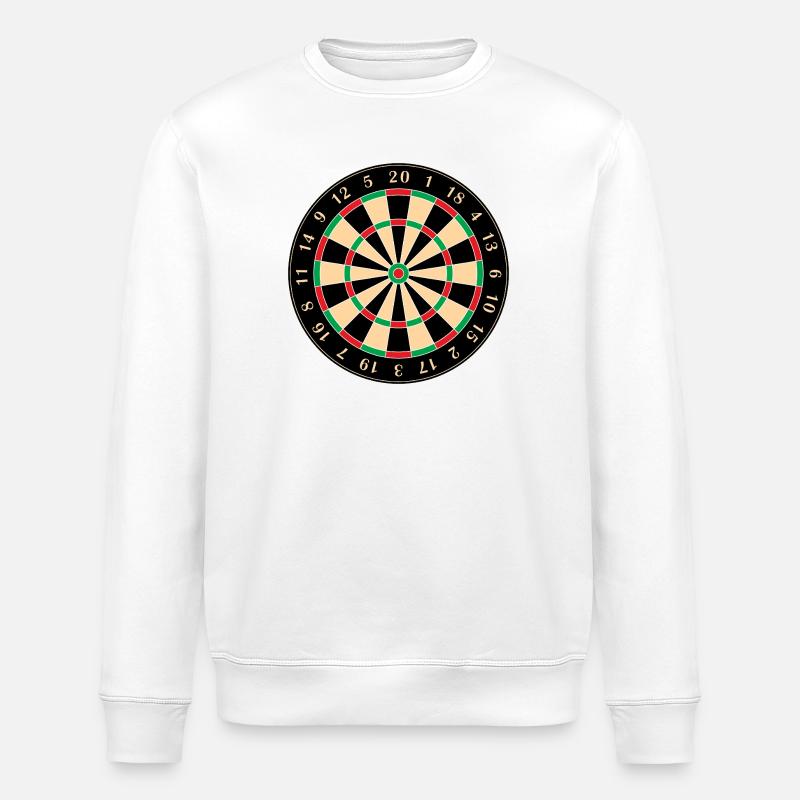 Dartscheibe - Stanley/Stella Unisex Bio-Sweatshirt ROLLER - Weiß
