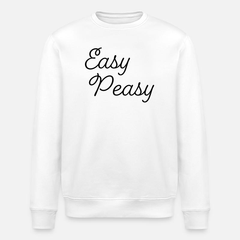 Easy Peasy - Stanley/Stella ROLLER Unisex Organic Sweatshirt - white
