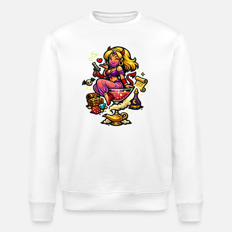 Harem-Party-Frau - Stanley/Stella Unisex Bio-Sweatshirt ROLLER - Weiß
