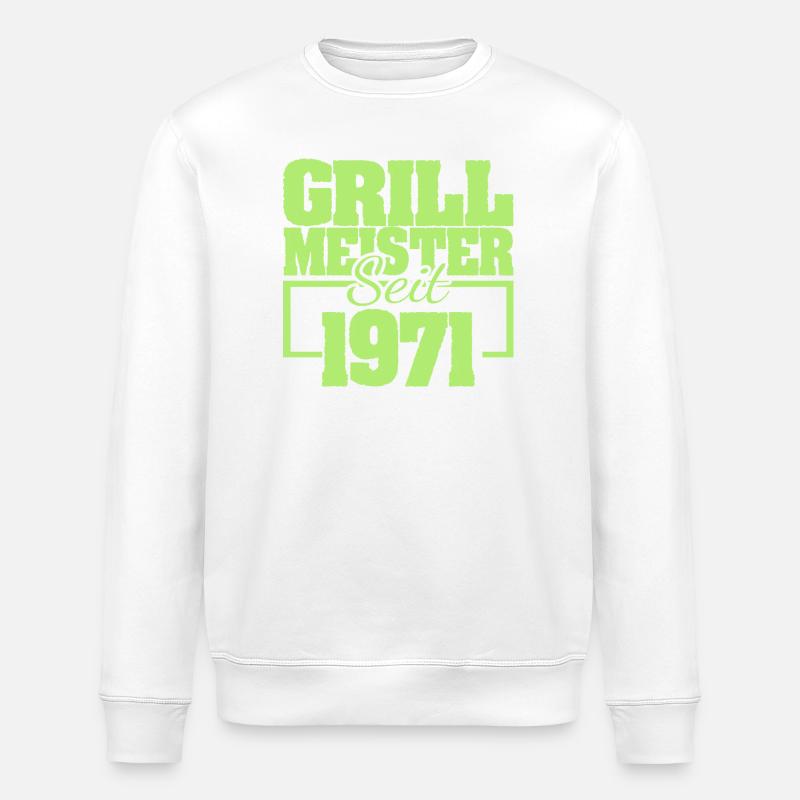 Barbecue 1971 - Sweat bio ROLLER Stanley/Stella Unisexe - blanc