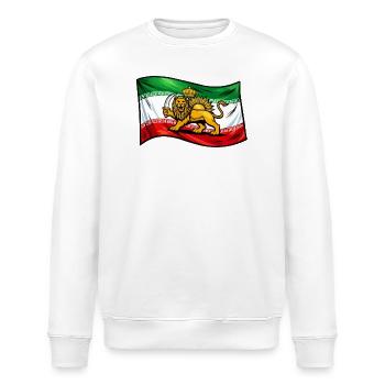 Persien Iran Fahne - Stanley/Stella Unisex Bio-Sweatshirt ROLLER - Weiß - Vorne - Nik (191cm)