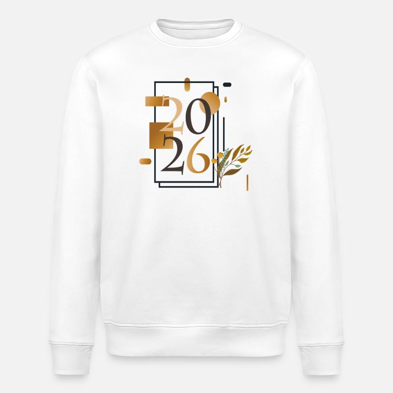mein Jahr 2026 - Stanley/Stella Unisex Bio-Sweatshirt ROLLER - Weiß