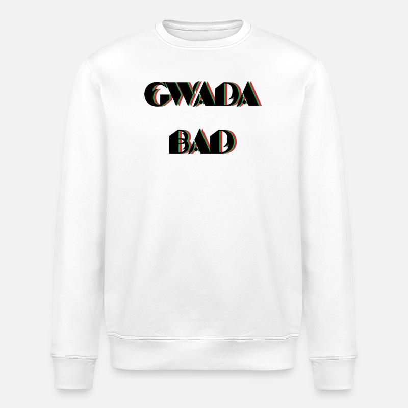 gwada_bad - Stanley/Stella ROLLER Unisex Organic Sweatshirt - white