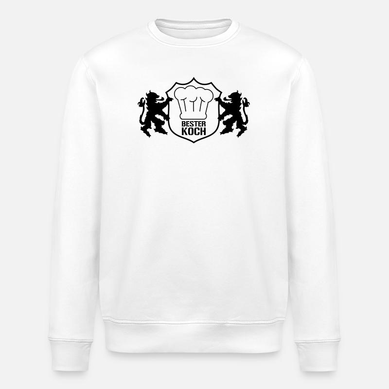 Bester Koch Wappen - Stanley/Stella Unisex Bio-Sweatshirt ROLLER - Weiß