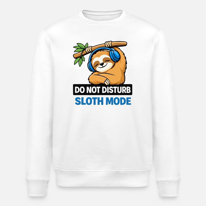 Mode paresseux : ne pas déranger - Sweat bio ROLLER Stanley/Stella Unisexe - blanc