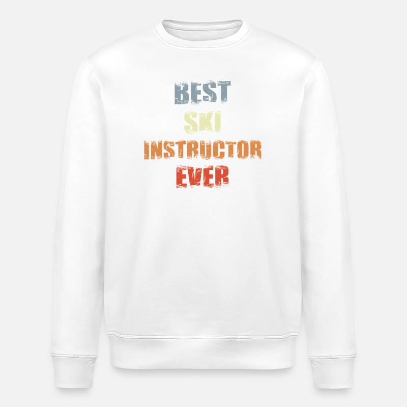 Ski trainer - Stanley/Stella ROLLER Unisex Organic Sweatshirt - white