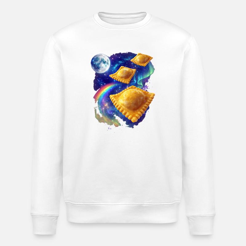 Romravioli - Stanley/Stella ROLLER økologisk unisex-sweatshirt - hvit