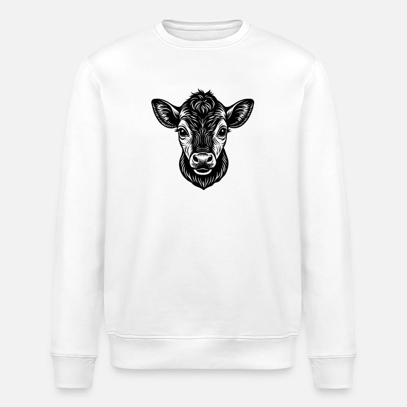 Petite vache mignonne - Sweat bio ROLLER Stanley/Stella Unisexe - blanc