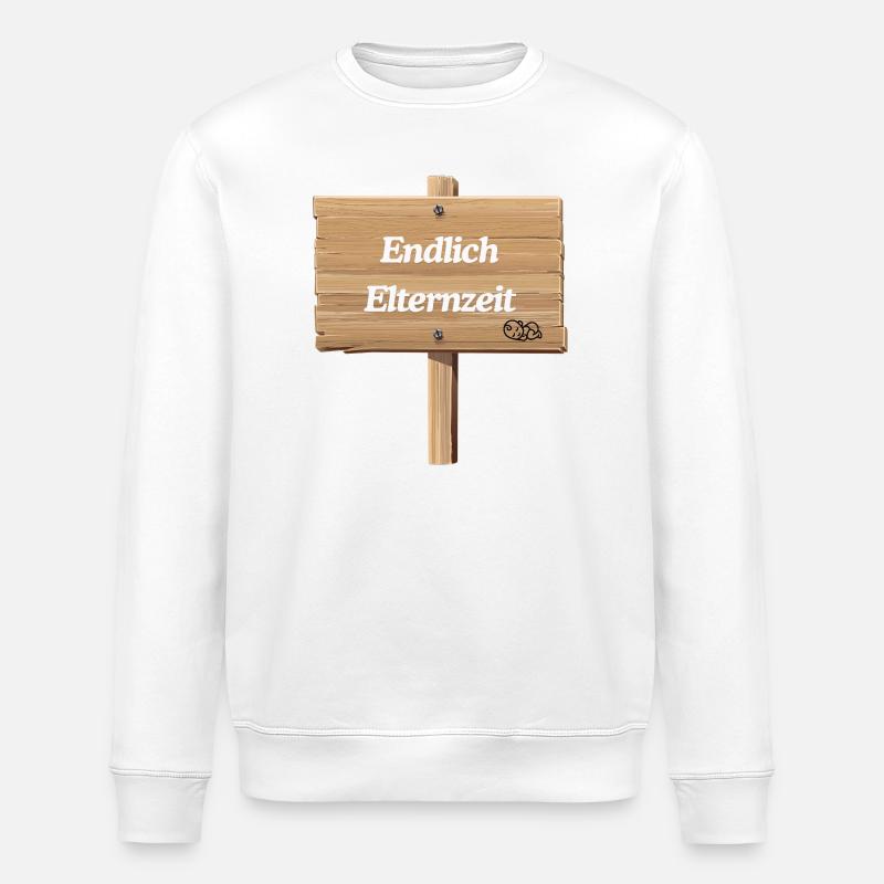 Endlich Elternzeit - Stanley/Stella Unisex Bio-Sweatshirt ROLLER - Weiß