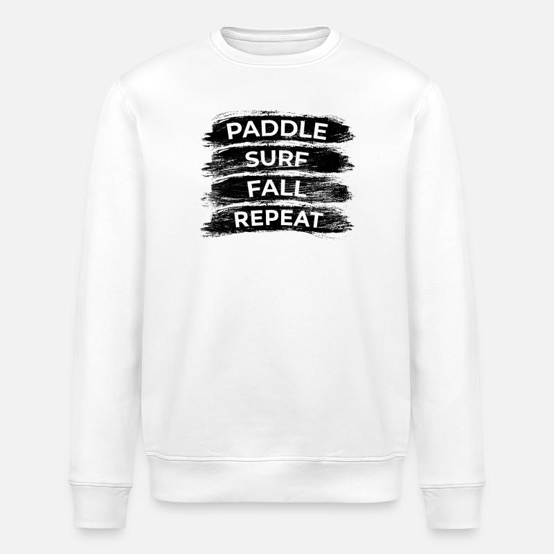 Paddle Surf Fall Repeat - Stanley/Stella Unisex Bio-Sweatshirt ROLLER - Weiß