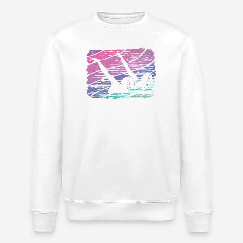 Artistic Swim Team Synchronized Swimming - Stanley/Stella ROLLER Unisex Organic Sweatshirt - white
