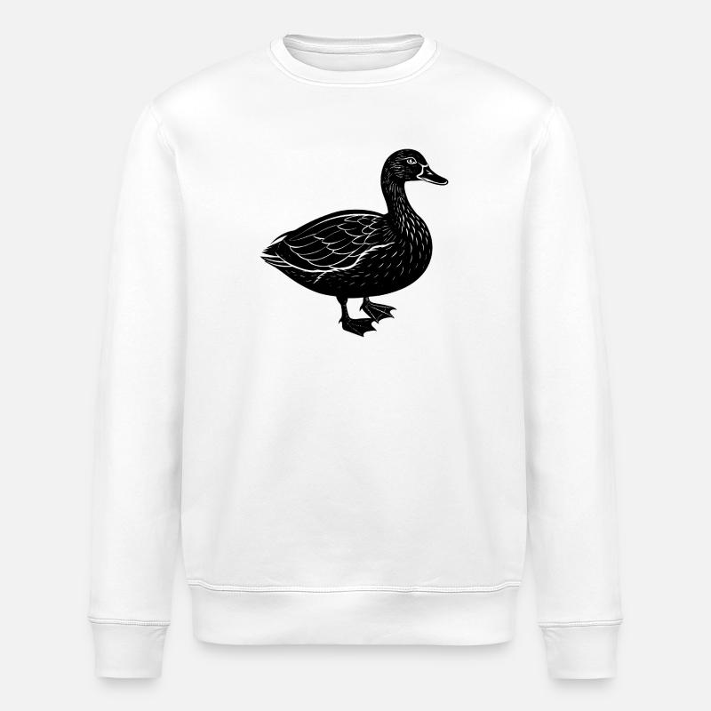 Canard - Sweat bio ROLLER Stanley/Stella Unisexe - blanc