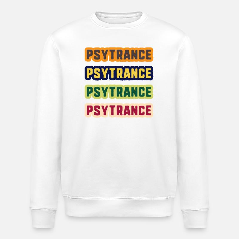 Psytrance-Farbstack - Stanley/Stella Unisex Bio-Sweatshirt ROLLER - Weiß