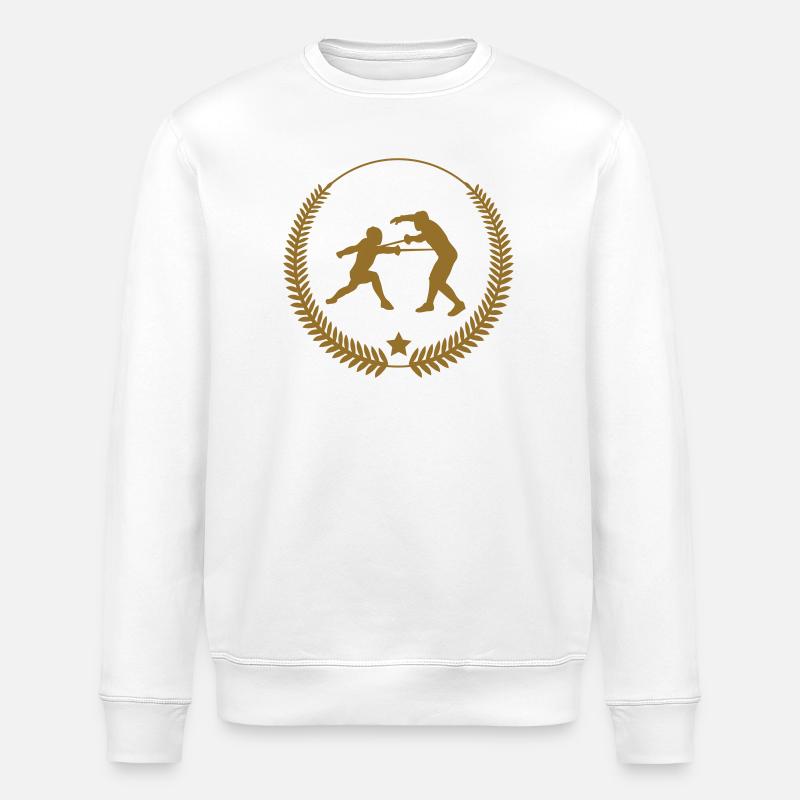 Fechtlorbeerkranz: Reiner Sieg - Stanley/Stella Unisex Bio-Sweatshirt ROLLER - Weiß