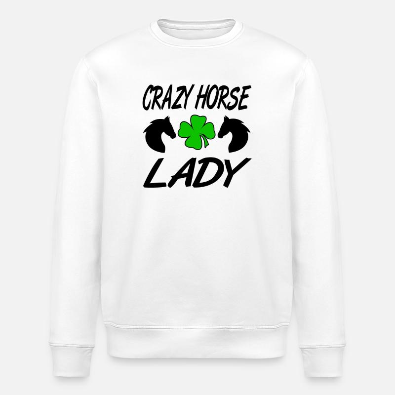 Chevaux - Sweat bio ROLLER Stanley/Stella Unisexe - blanc