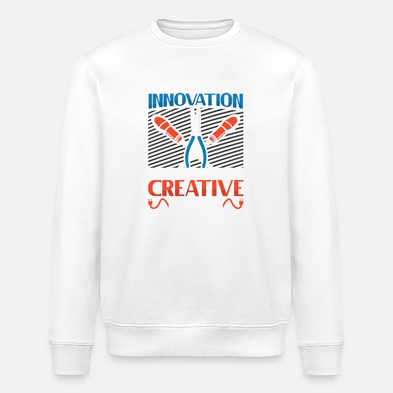 Electrician, Electronics Technician, Electrician - Stanley/Stella ROLLER Unisex Organic Sweatshirt - white