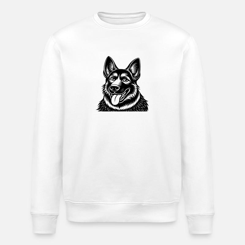 Deutscher Schäferhund - Stanley/Stella Unisex Bio-Sweatshirt ROLLER - Weiß