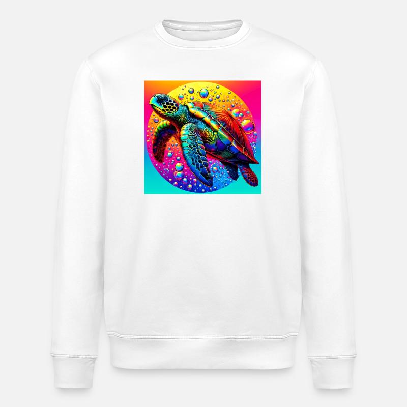 tortue - Sweat bio ROLLER Stanley/Stella Unisexe - blanc