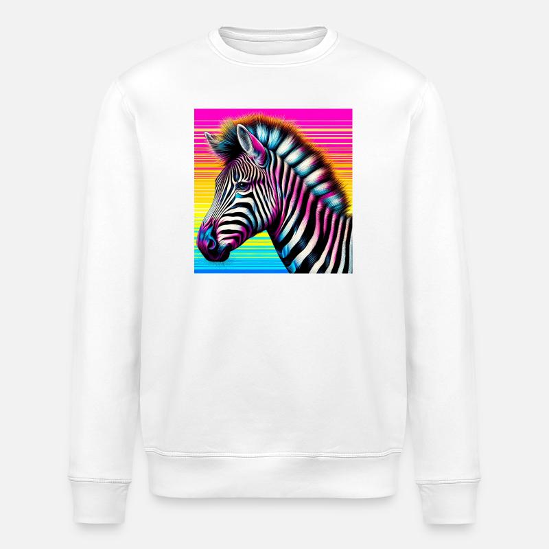 Zebra - Stanley/Stella Unisex Bio-Sweatshirt ROLLER - Weiß
