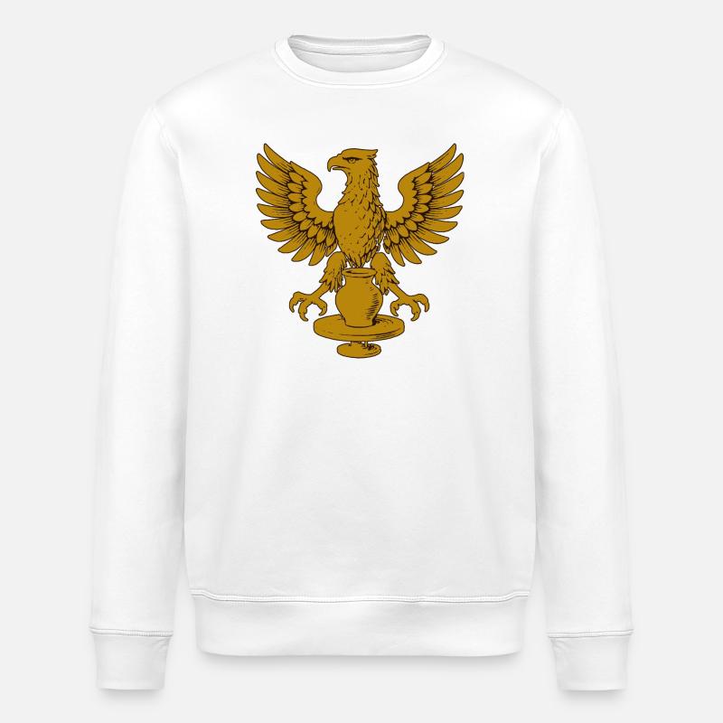 Emblème de l’Aigle d’Or - Sweat bio ROLLER Stanley/Stella Unisexe - blanc