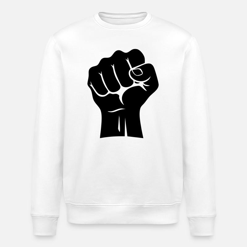 Karate Fist – Erhöhte Kraft - Stanley/Stella Unisex Bio-Sweatshirt ROLLER - Weiß