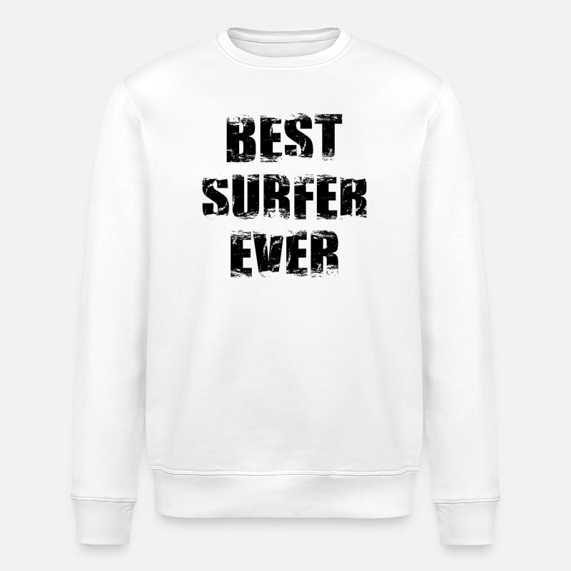 Bester Surfer aller Zeiten - Stanley/Stella Unisex Bio-Sweatshirt ROLLER - Weiß