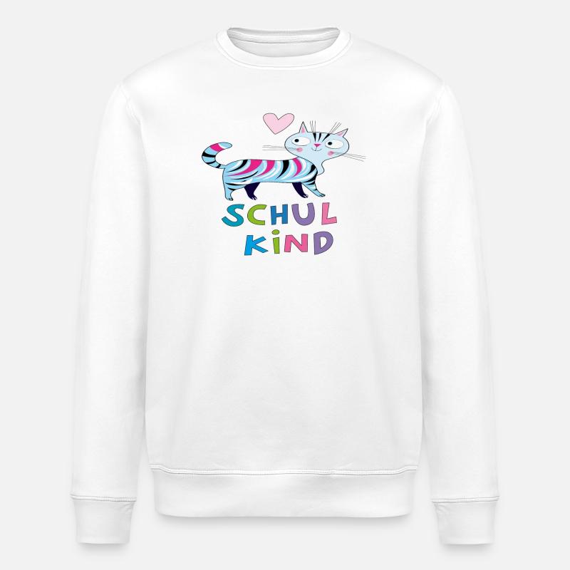 stolzes Schulkind - Stanley/Stella Unisex Bio-Sweatshirt ROLLER - Weiß