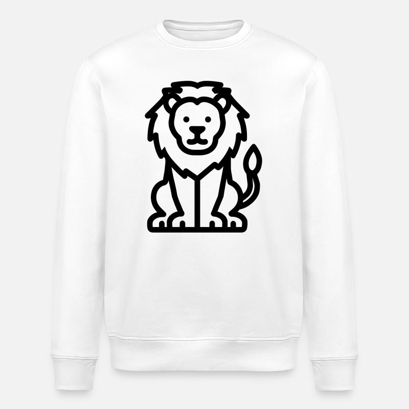 Löwe - Stanley/Stella Unisex Bio-Sweatshirt ROLLER - Weiß