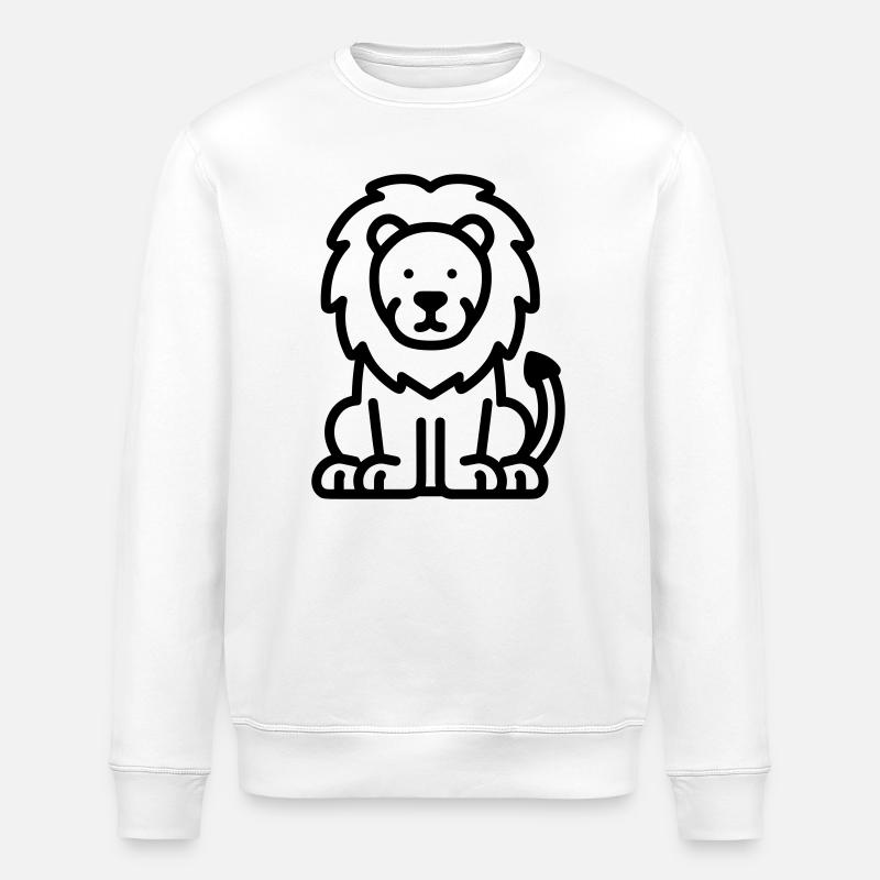lion - Sweat bio ROLLER Stanley/Stella Unisexe - blanc