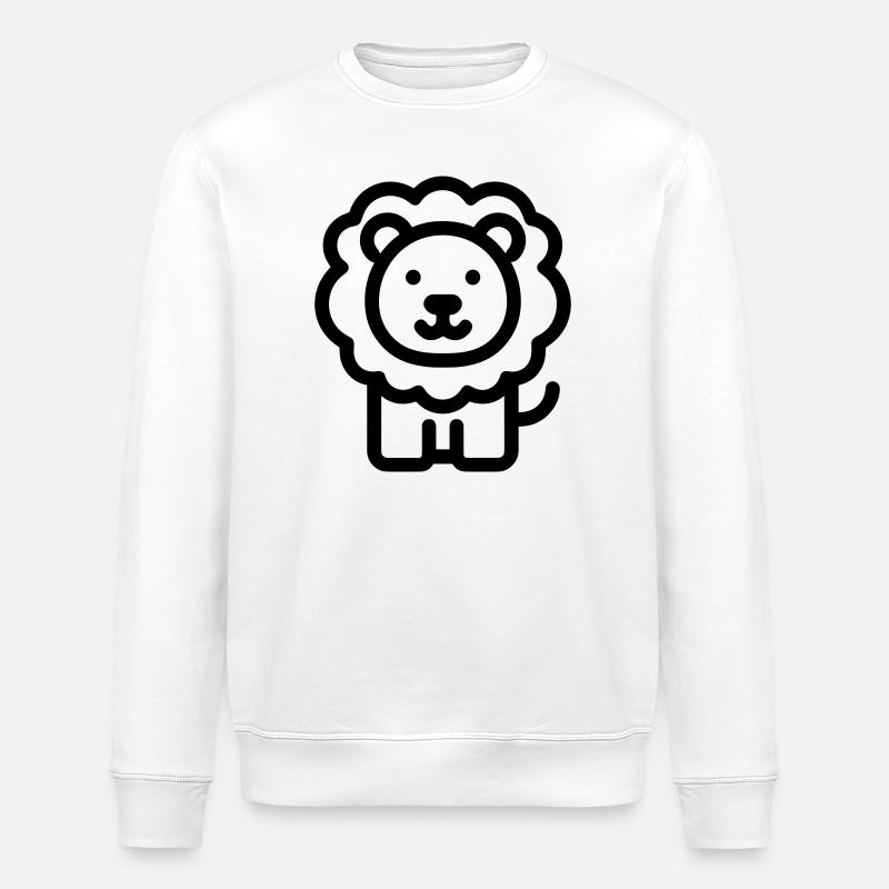 lion - Sweat bio ROLLER Stanley/Stella Unisexe - blanc