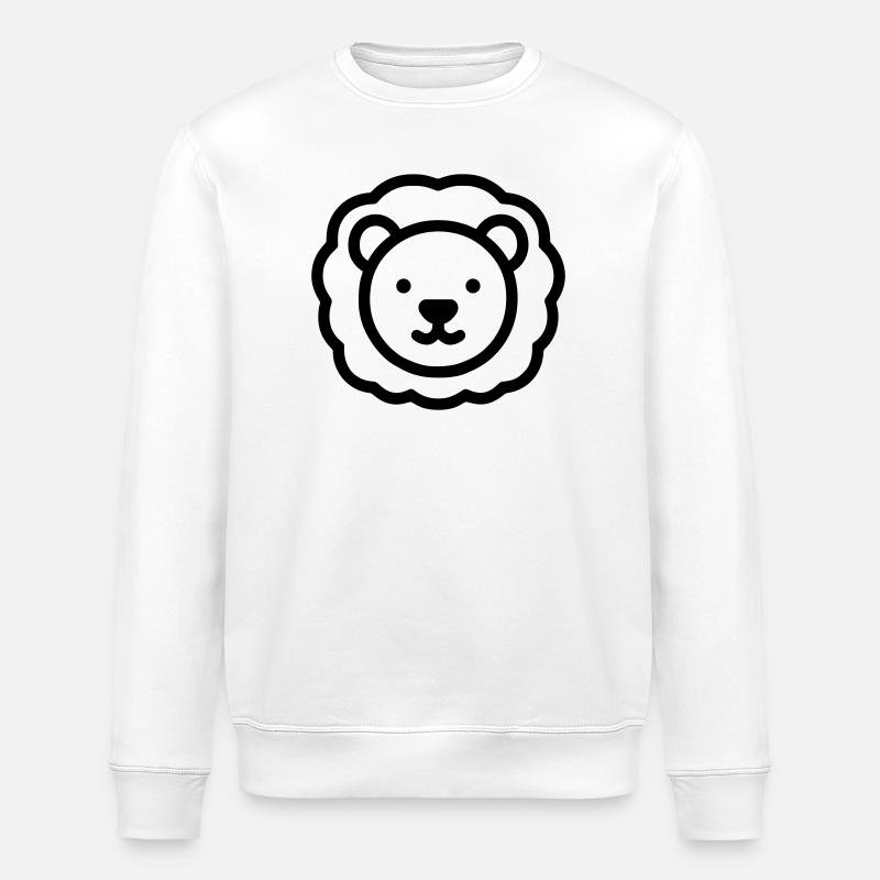 Löwe - Stanley/Stella Unisex Bio-Sweatshirt ROLLER - Weiß