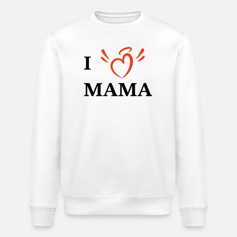 Ich liebe Mama - Stanley/Stella Unisex Bio-Sweatshirt ROLLER - Weiß