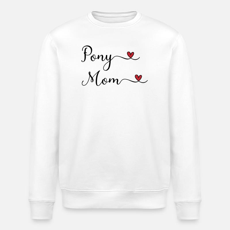 Pony Mama - Stanley/Stella Unisex Bio-Sweatshirt ROLLER - Weiß