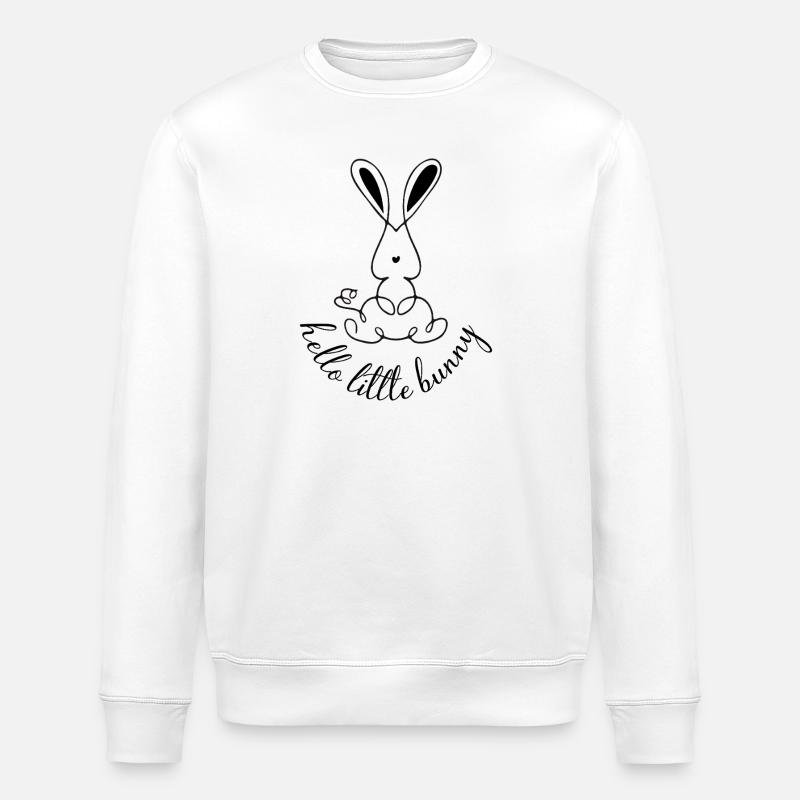 Little Bunny Black - Stanley/Stella Unisex Bio-Sweatshirt ROLLER - Weiß