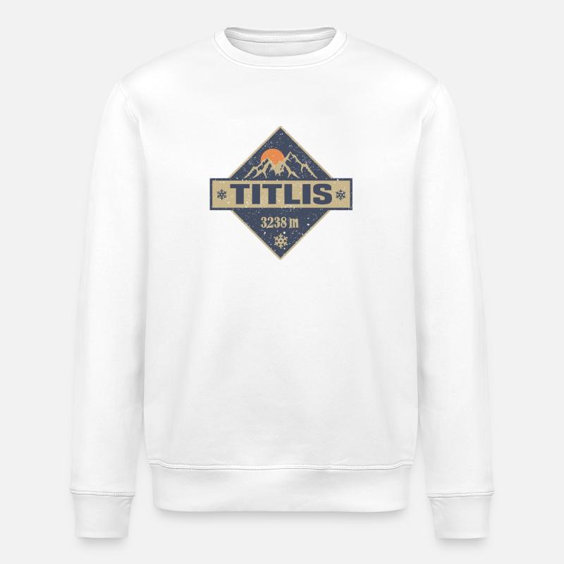 Titlis - Stanley/Stella Unisex Bio-Sweatshirt ROLLER - Weiß
