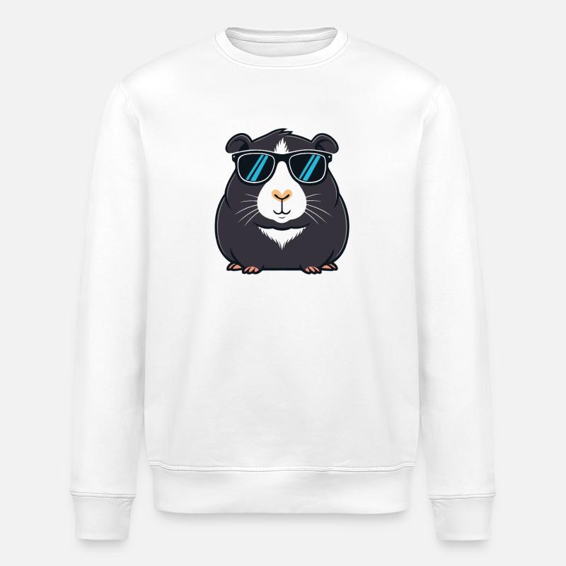 Capybara noir Cool Sunglasses - Sweat bio ROLLER Stanley/Stella Unisexe - blanc