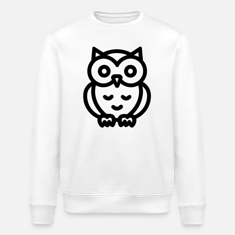 hibou - Sweat bio ROLLER Stanley/Stella Unisexe - blanc