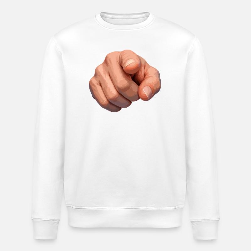 Dotting Clue Illustration - Stanley/Stella Unisex Bio-Sweatshirt ROLLER - Weiß