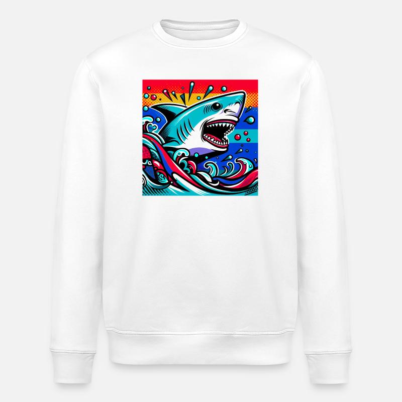 Hai - Stanley/Stella Unisex Bio-Sweatshirt ROLLER - Weiß