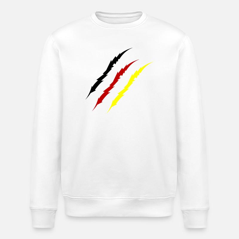 krallen_deutschland_-2- - Stanley/Stella Unisex Bio-Sweatshirt ROLLER - Weiß