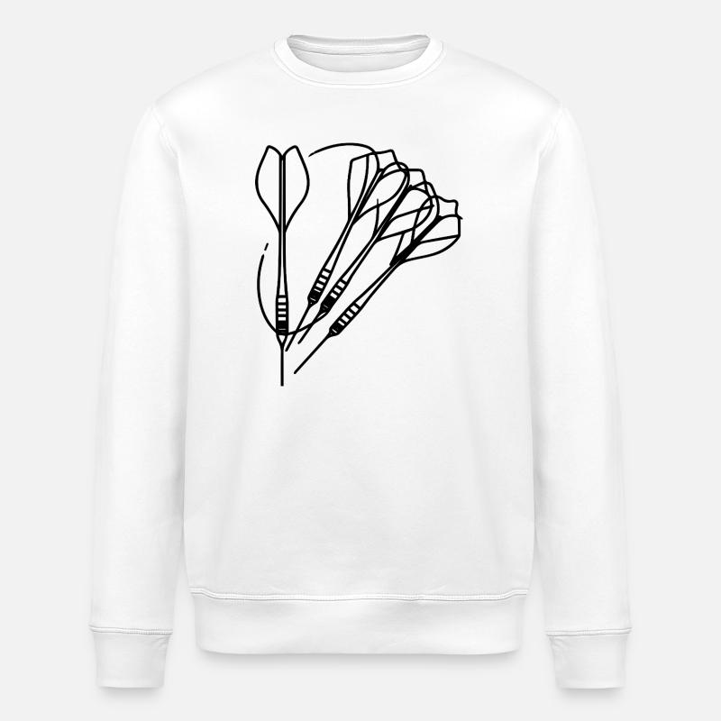 Dartpfeile - Stanley/Stella Unisex Bio-Sweatshirt ROLLER - Weiß