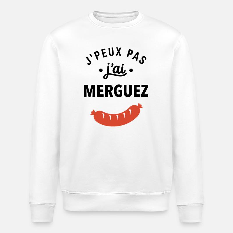 merguez - Sweat bio ROLLER Stanley/Stella Unisexe - blanc