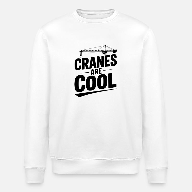 Kraniche sind cool - Stanley/Stella Unisex Bio-Sweatshirt ROLLER - Weiß