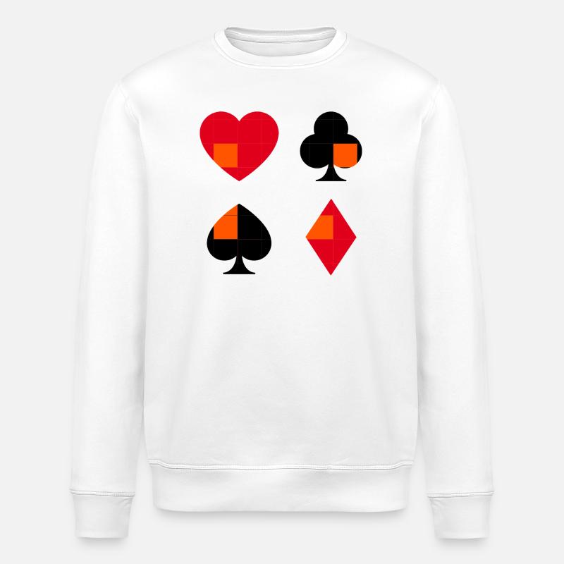 Collection de combinaisons géométriques - Sweat bio ROLLER Stanley/Stella Unisexe - blanc