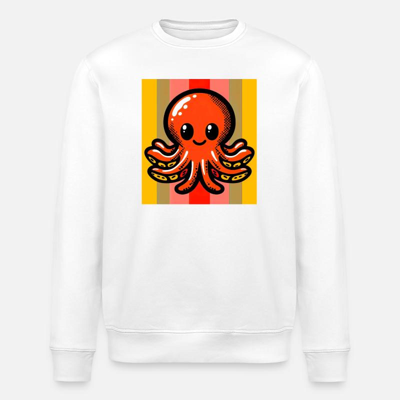 Krake - Stanley/Stella Unisex Bio-Sweatshirt ROLLER - Weiß