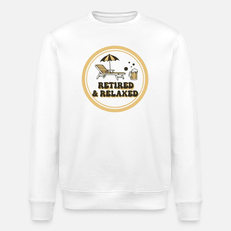 Stolzer Retired Relaxed Rentner - Stanley/Stella Unisex Bio-Sweatshirt ROLLER - Weiß